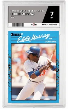 1990 DONRUSS BEST OF THE NL #78 EDDIE MURRAY MPE 7 NM — graded card up for auction