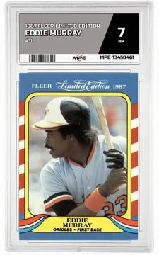 1987 FLEER LIMITED EDITION #31 EDDIE MURRAY MPE 7 NM — graded card up for auction