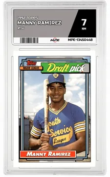 1992 TOPPS #156 MANNY RAMIREZ MPE 7 NM — graded card up for auction