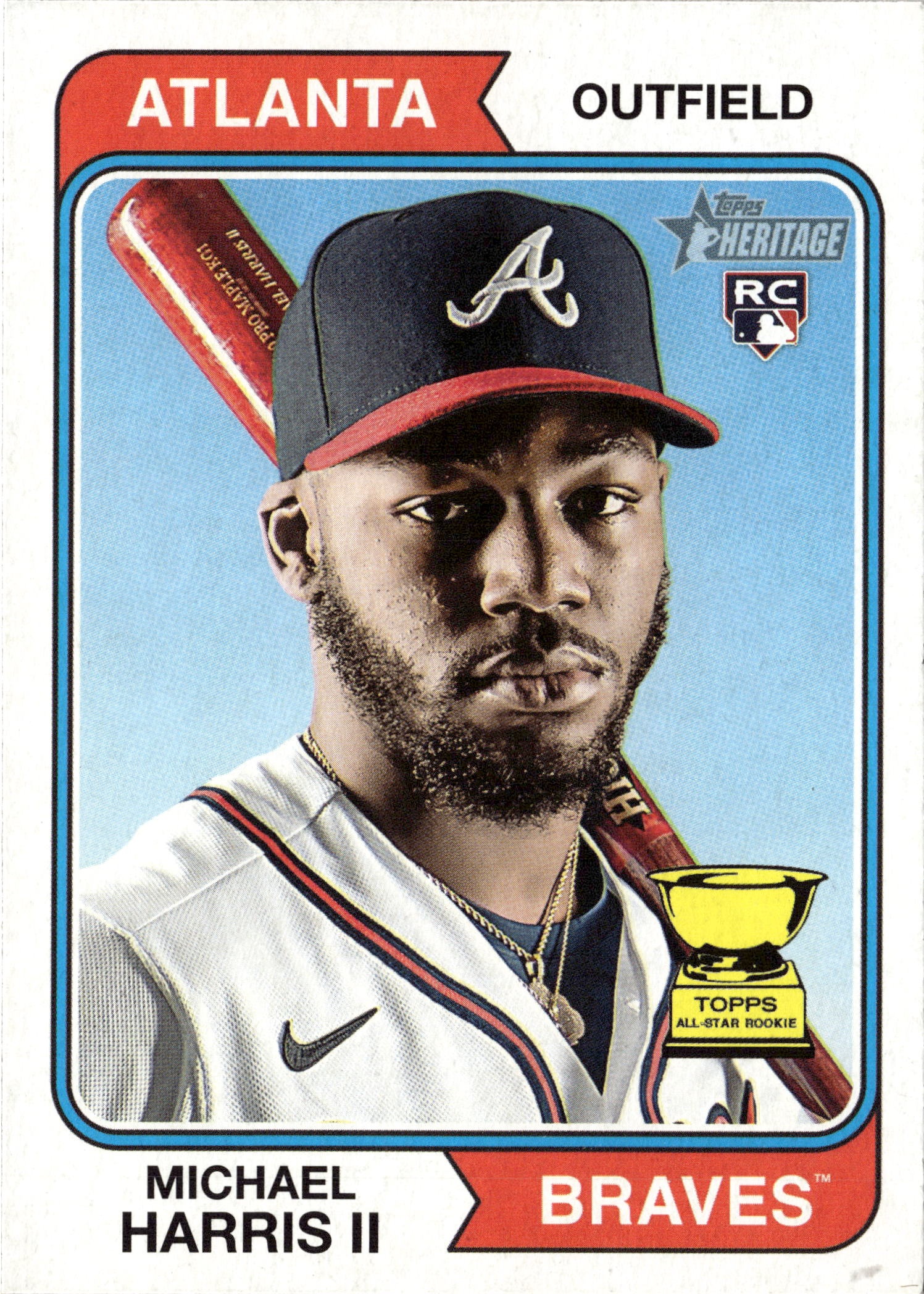 2023 Topps Heritage Michael Harris II graded slab