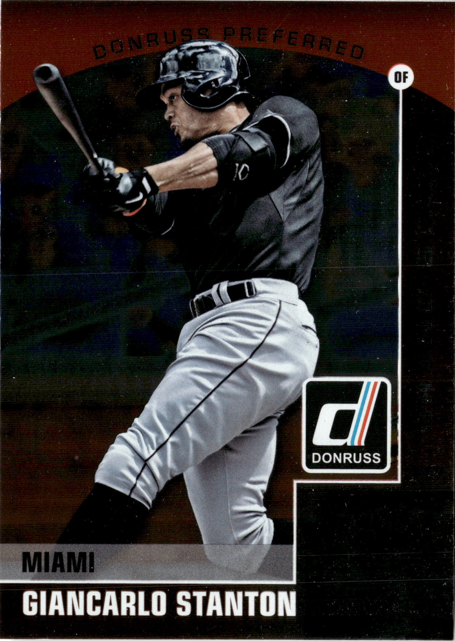 2015 Donruss Preferred Giancarlo Stanton graded slab