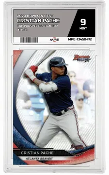 2020 BOWMAN BEST TOP PROSPECT-REFRACTOR #TP-21 CRISTIAN PACHE MPE 9 MINT — graded card up for auction