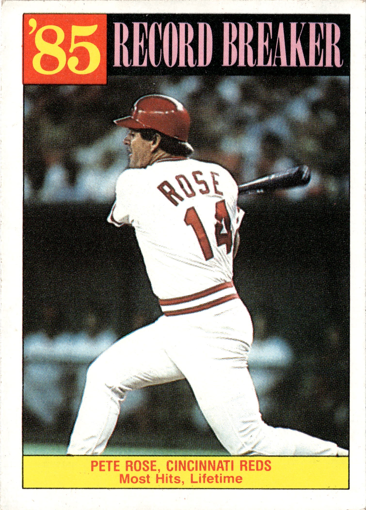 1986 Topps Pete Rose graded slab