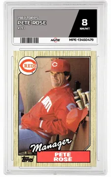 1987 TOPPS #393 PETE ROSE MPE 8 NM/MT — graded card up for auction