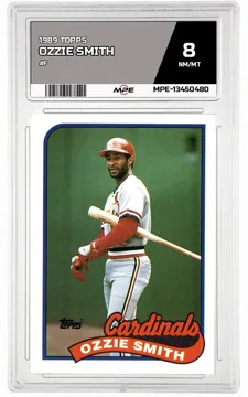 1989 TOPPS #F OZZIE SMITH MPE 8 NM/MT — graded card up for auction