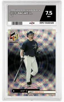 1999 UPPER DECK HOLOGRFX #25 JEFF BAGWELL MPE 7.5 NM+ — graded card up for auction