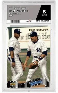 1992 UPPER DECK MR. BASEBALL #SP4 TOM SELLECK MPE 8 NM/MT — graded card up for auction