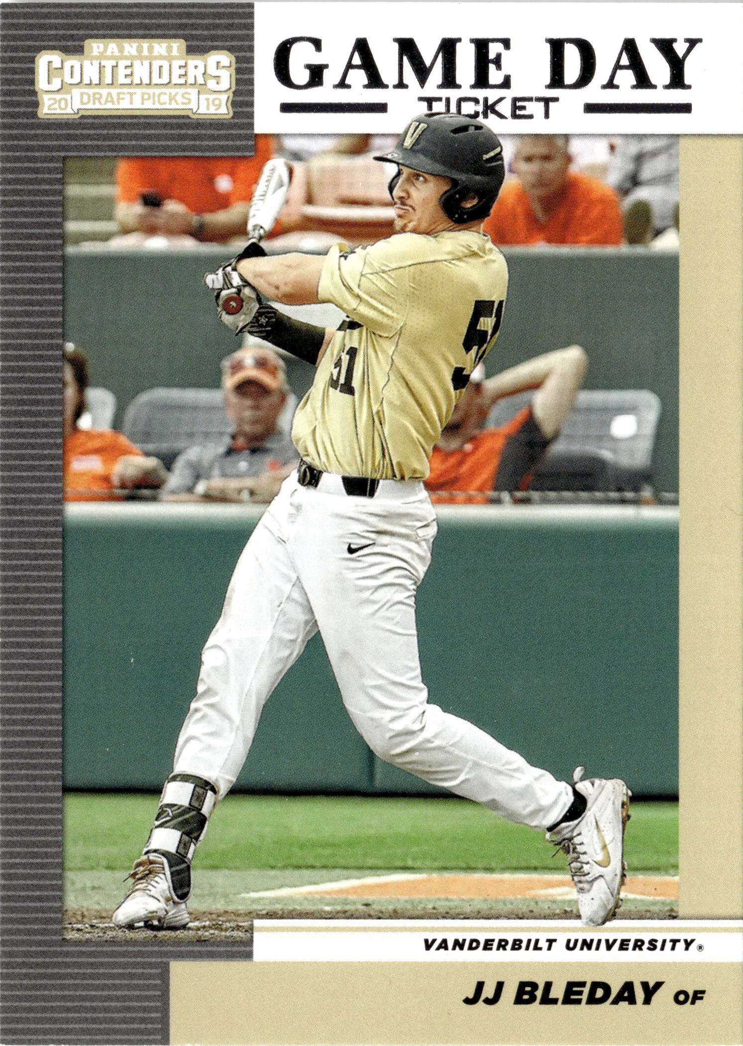 2019 Contenders Draft Picks Jj Bleday graded slab