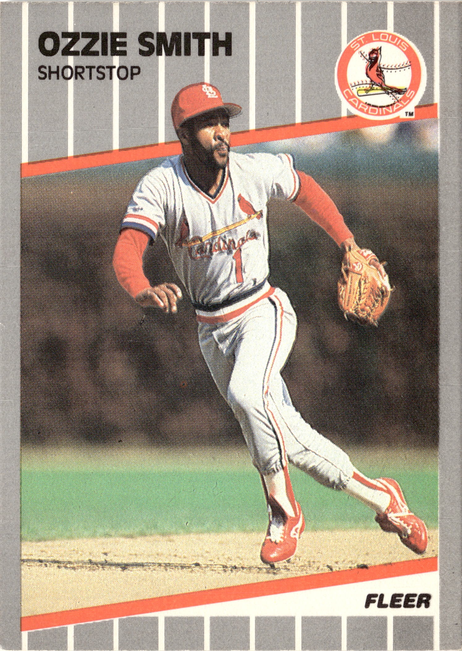 1989 Fleer Ozzie Smith graded slab