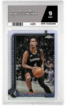 2026 TOPPS CHROME #105 ROB DILLINGHAM MPE 9 MINT — graded card up for auction