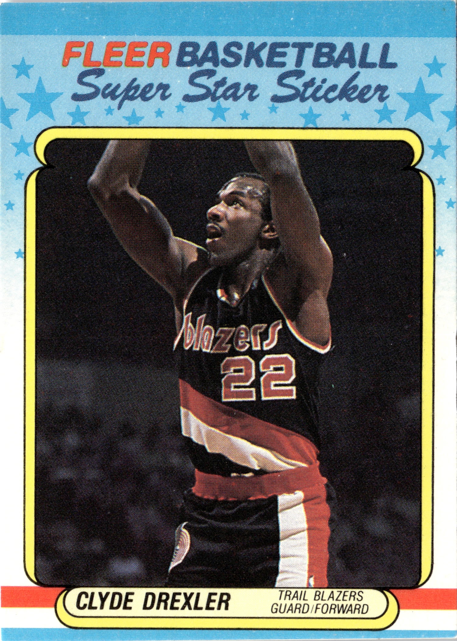 1988 Fleer Clyde Drexler graded slab
