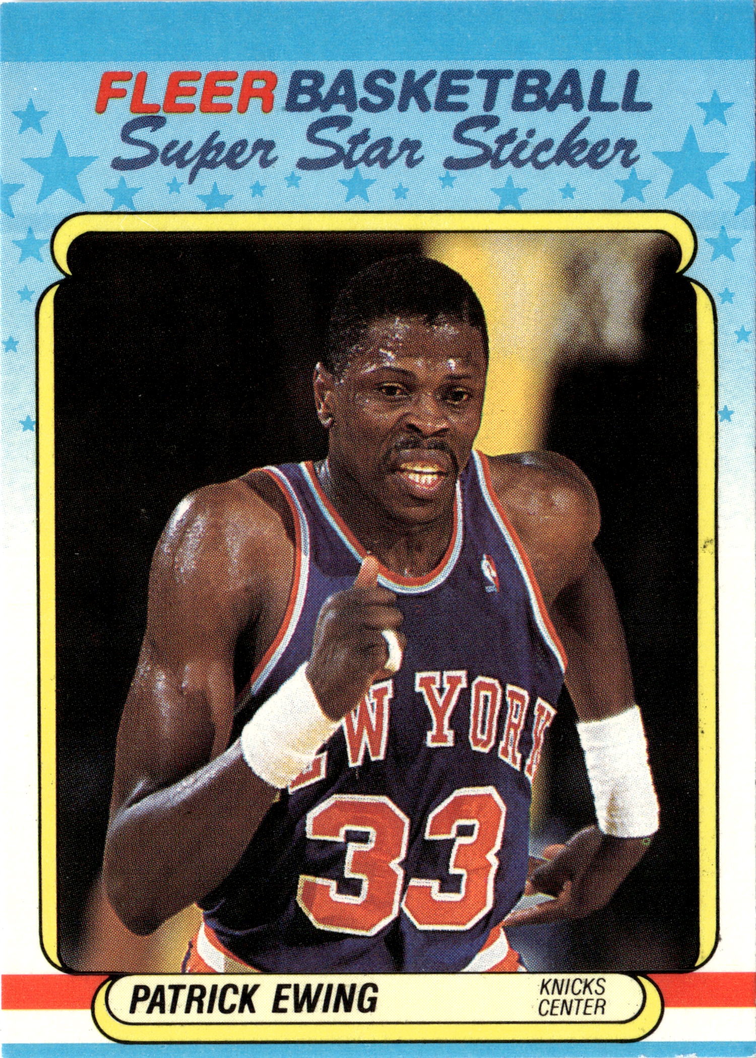 1988 Fleer Patrick Ewing graded slab