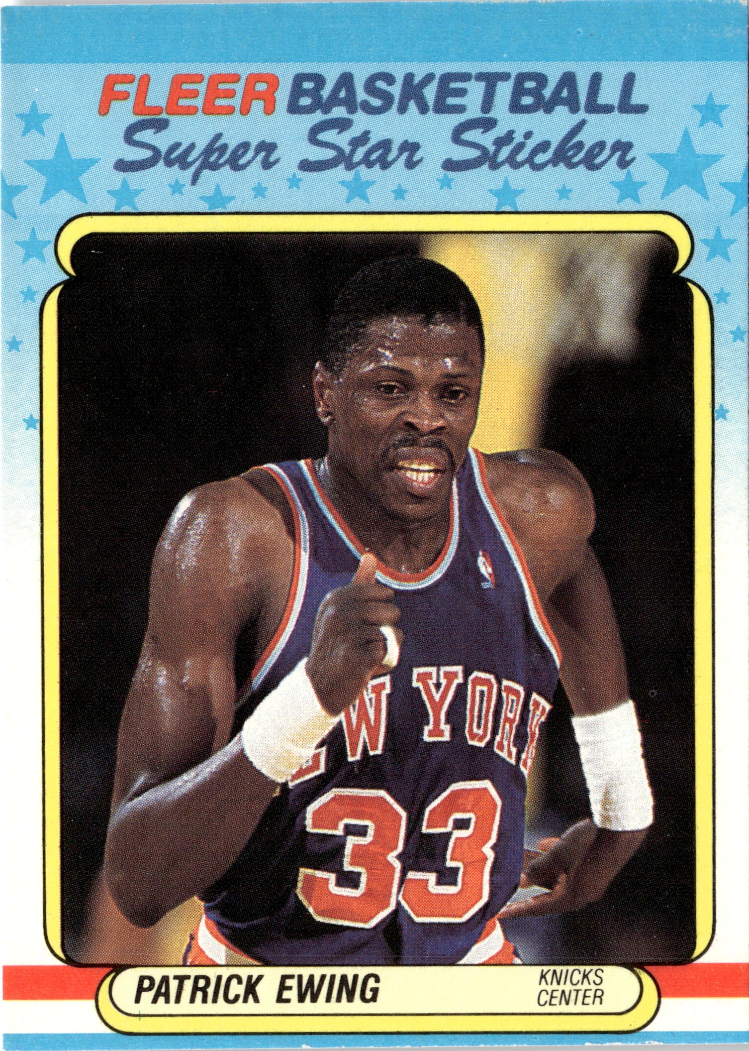 1988 Fleer Patrick Ewing graded slab