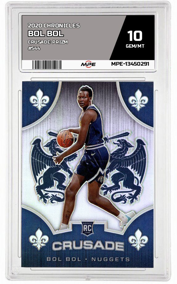 2020 CHRONICLES CRUSADE-PRIZM #544 BOL BOL MPE 10 GEM/MT — graded card auctioned from the MPE vault