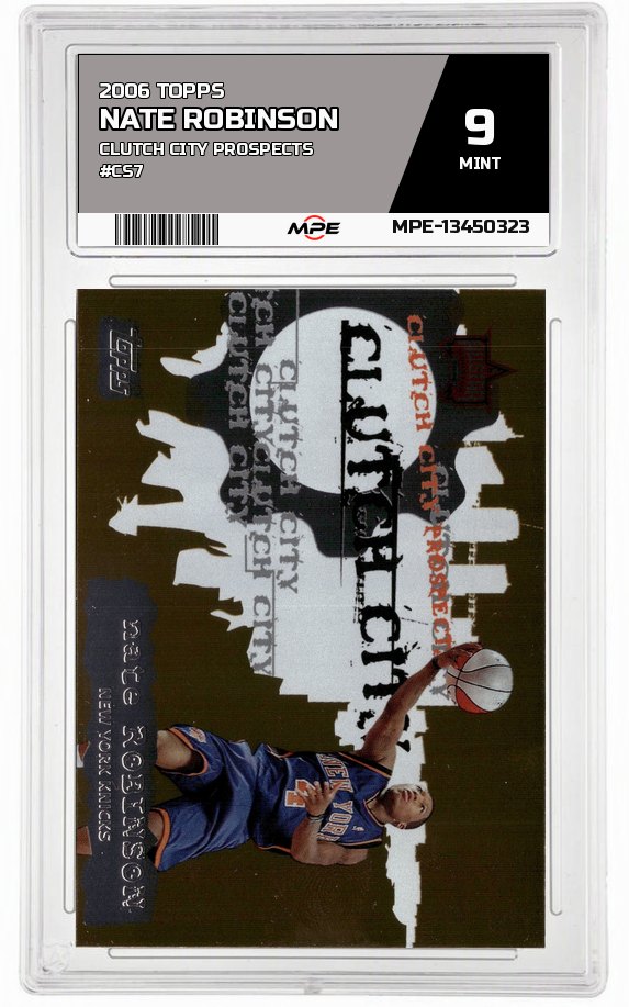 2006 TOPPS CLUTCH CITY PROSPECTS #CS7 NATE ROBINSON MPE 9 MINT — graded card auctioned from the MPE vault