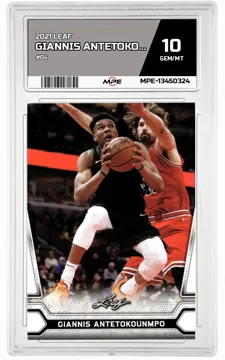 2021 LEAF #04 GIANNIS ANTETOKOUNMPO MPE 10 GEM/MT — graded card up for auction