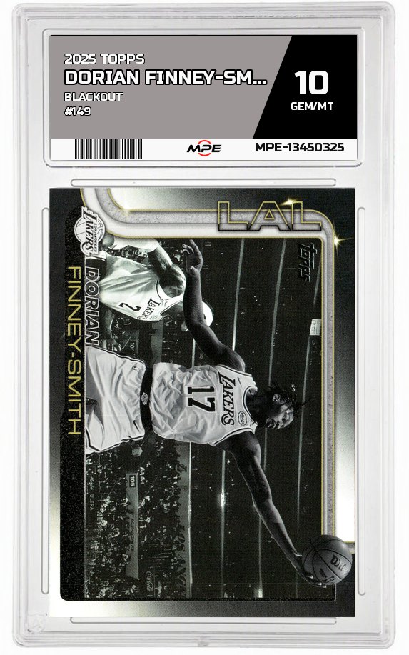 2025 TOPPS Blackout #149 DORIAN FINNEY-SMITH MPE 10 GEM/MT — graded card auctioned from the MPE vault