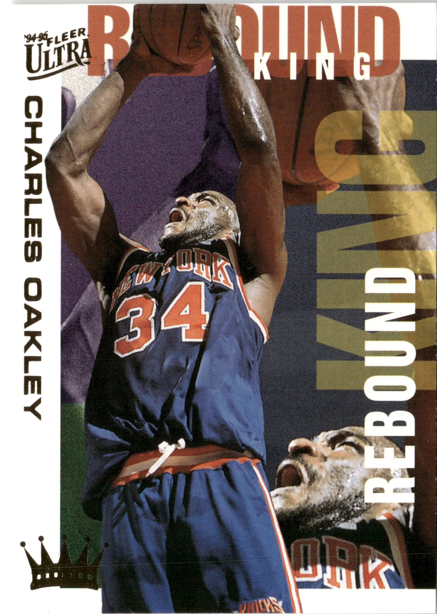1995 Fleer Ultra Charles Oakley graded slab