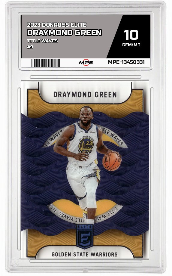 2023 DONRUSS ELITE TITLE WAVES #3 DRAYMOND GREEN MPE 10 GEM/MT — graded card auctioned from the MPE vault