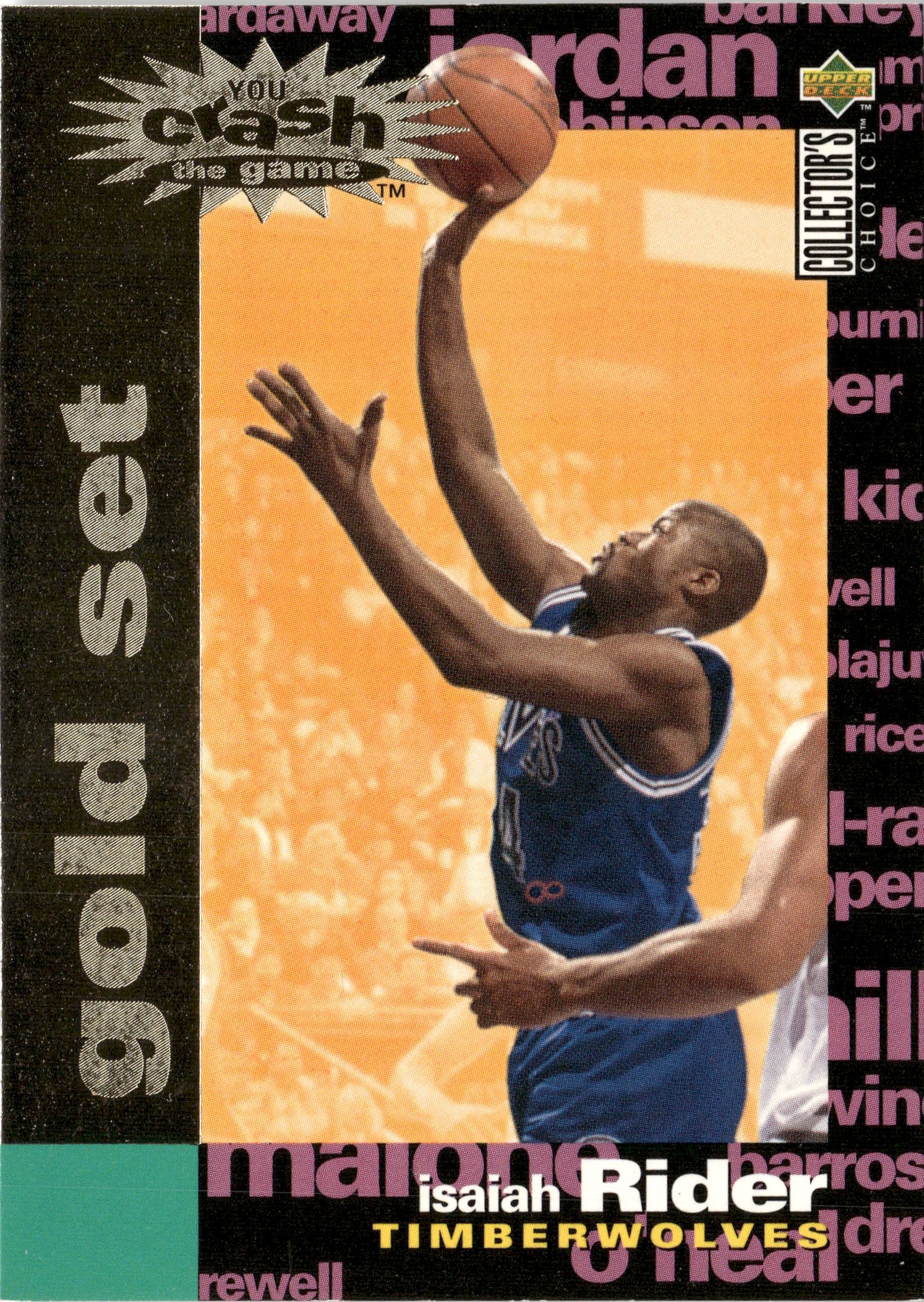 1995 Collector'S Choice Isaiah Rider graded slab