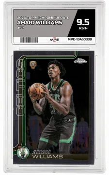 2026 TOPPS CHROME UPDATE #197 AMARI WILLIAMS MPE 9.5 MINT+ — graded card up for auction