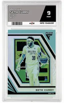 2023 FLUX SILVER #170 SETH CURRY MPE 9 MINT — graded card up for auction