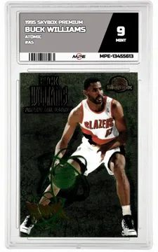 1995 SKYBOX PREMIUM Atomic #A5 BUCK WILLIAMS MPE 9 MINT — graded card up for auction