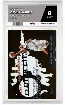 2006 TOPPS CLUTCH CITY PROSPECT #CSP13 DEVIN HARRIS MPE 8 NM/MT — graded card up for auction