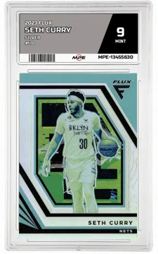 2023 FLUX SILVER #170 SETH CURRY MPE 9 MINT — graded card up for auction