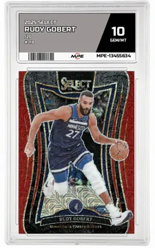 2025 SELECT /20 #318 RUDY GOBERT MPE 10 GEM/MT — graded card up for auction