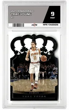 2021 CROWN ROYALE #17 TRAE YOUNG MPE 9 MINT — graded card up for auction