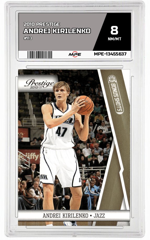 2010 PRESTIGE #113 ANDREI KIRILENKO MPE 8 NM/MT — graded card auctioned from the MPE vault