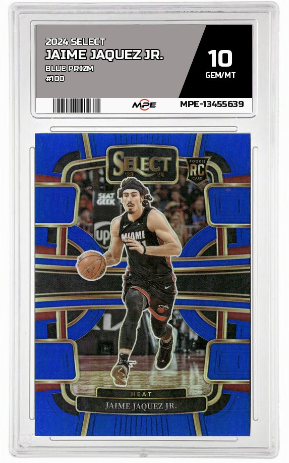2024 SELECT BLUE PRIZM #100 JAIME JAQUEZ JR. MPE 10 GEM/MT — graded card auctioned from the MPE vault