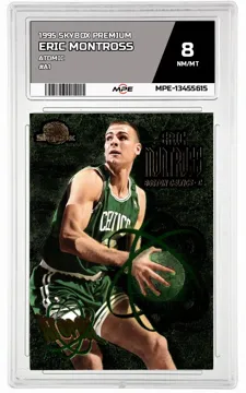 1995 SKYBOX PREMIUM Atomic #A1 ERIC MONTROSS MPE 8 NM/MT — graded card up for auction