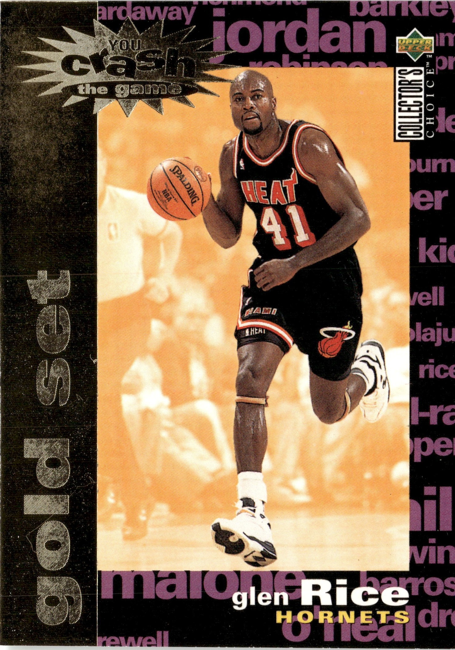 1995 UD Coll Choice Glen Rice graded slab