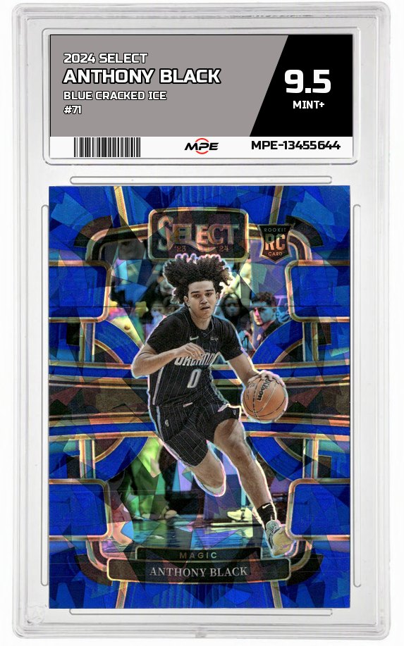 2024 SELECT BLUE CRACKED ICE #71 ANTHONY BLACK MPE 9.5 MINT+ — graded card auctioned from the MPE vault