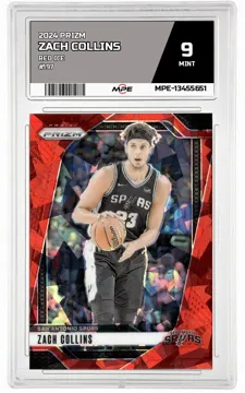 2024 PRIZM Red Ice #197 ZACH COLLINS MPE 9 MINT — graded card up for auction