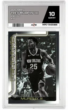 2025 TOPPS BLACKOUT #190 TREY MURPHY III MPE 10 GEM/MT — graded card up for auction