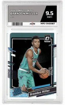 2024 DONRUSS OPTIC #219 BRANDON MILLER MPE 9.5 MINT+ — graded card up for auction