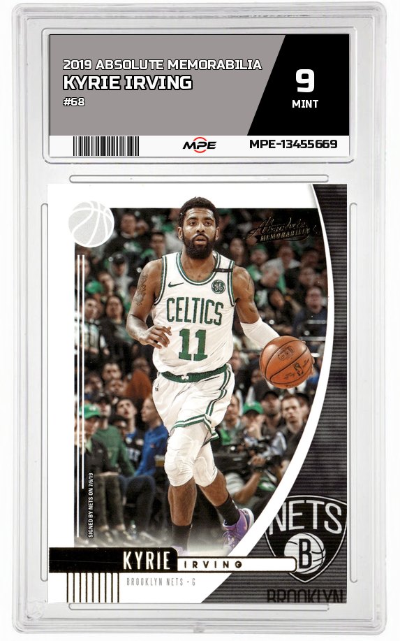 2019 ABSOLUTE MEMORABILIA #68 KYRIE IRVING MPE 9 MINT — graded card auctioned from the MPE vault