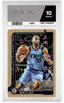 2025 TOPPS Gold /2025 #146 NICOLAS BATUM MPE 10 GEM/MT — graded card up for auction