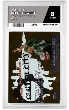 2006 TOPPS CLUTCH CITY PROSPECTS #CSP18 DELONTE WEST MPE 8 NM/MT — graded card up for auction