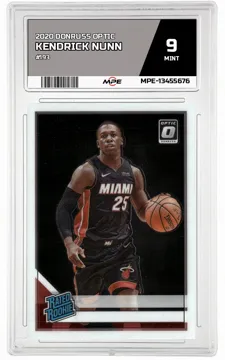 2020 DONRUSS OPTIC #193 KENDRICK NUNN MPE 9 MINT — graded card up for auction