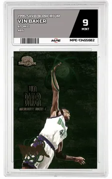 1995 SKYBOX PREMIUM Atomic #A6 VIN BAKER MPE 9 MINT — graded card up for auction
