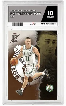 2025 TOPPS SIGNATURE #42 PAYTON PRITCHARD MPE 10 GEM/MT — graded card up for auction