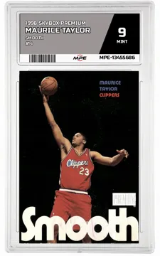 1998 SKYBOX PREMIUM SMOOTH #14 MAURICE TAYLOR MPE 9 MINT — graded card up for auction