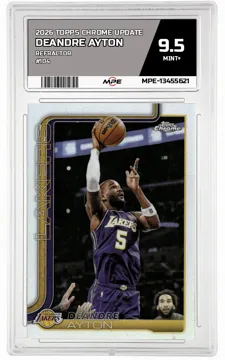 2026 TOPPS CHROME UPDATE REFRACTOR #104 DEANDRE AYTON MPE 9.5 MINT+ — graded card up for auction