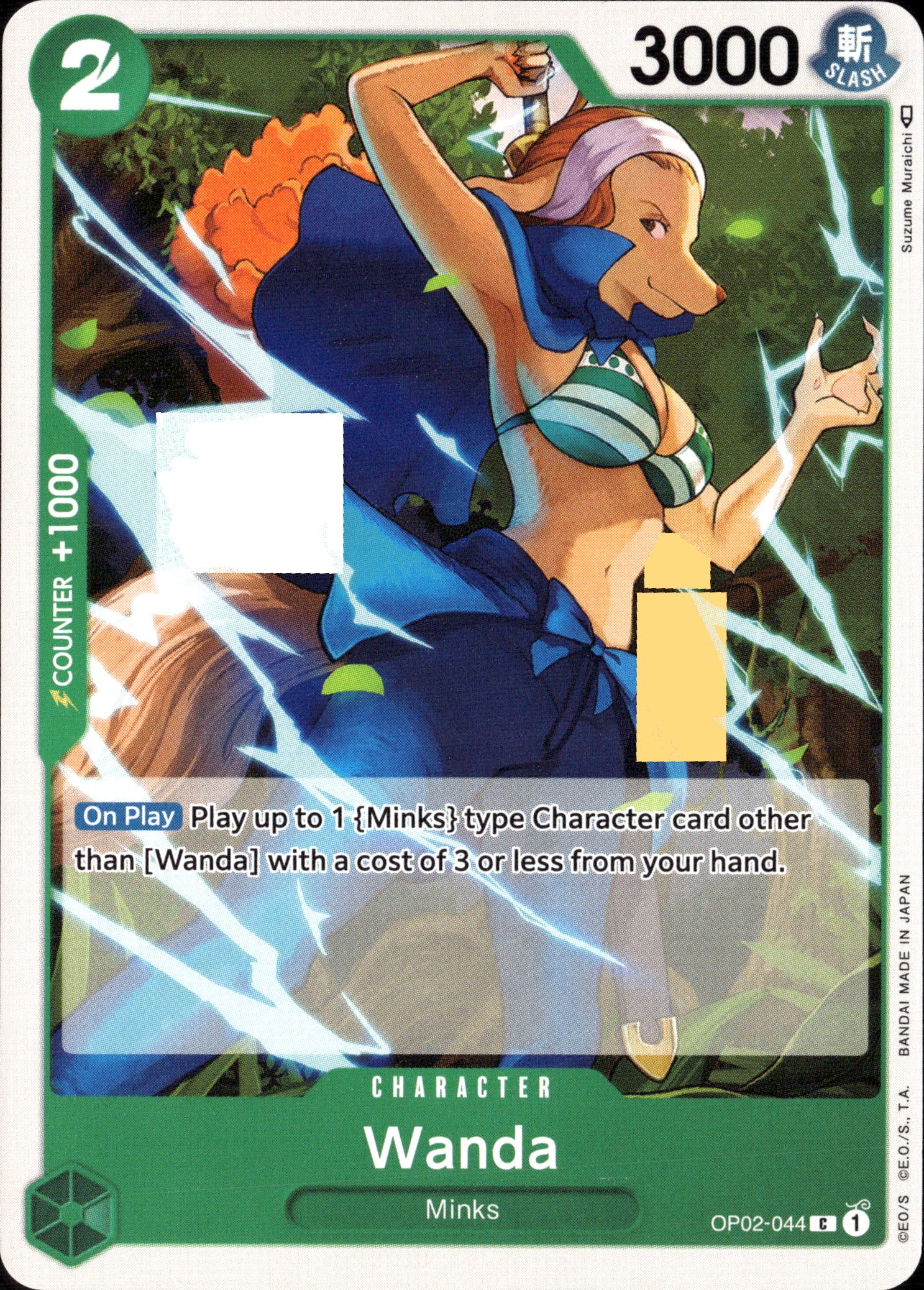 2023 One Piece Op02 En Wanda graded slab