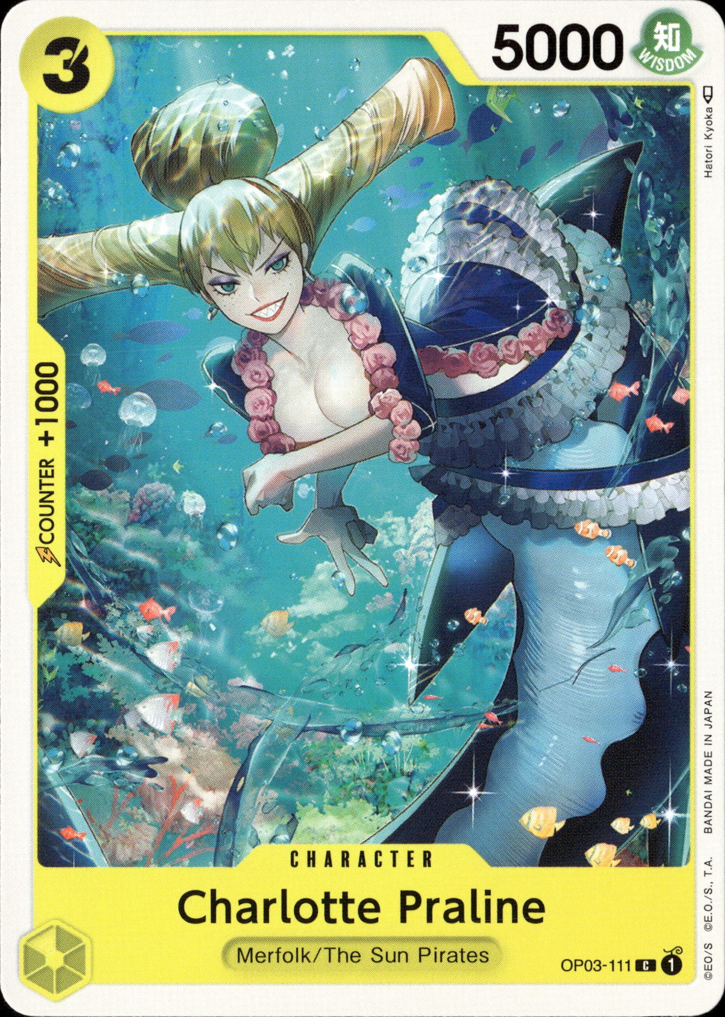 2023 One Piece Op03 En Charlotte Praline graded slab