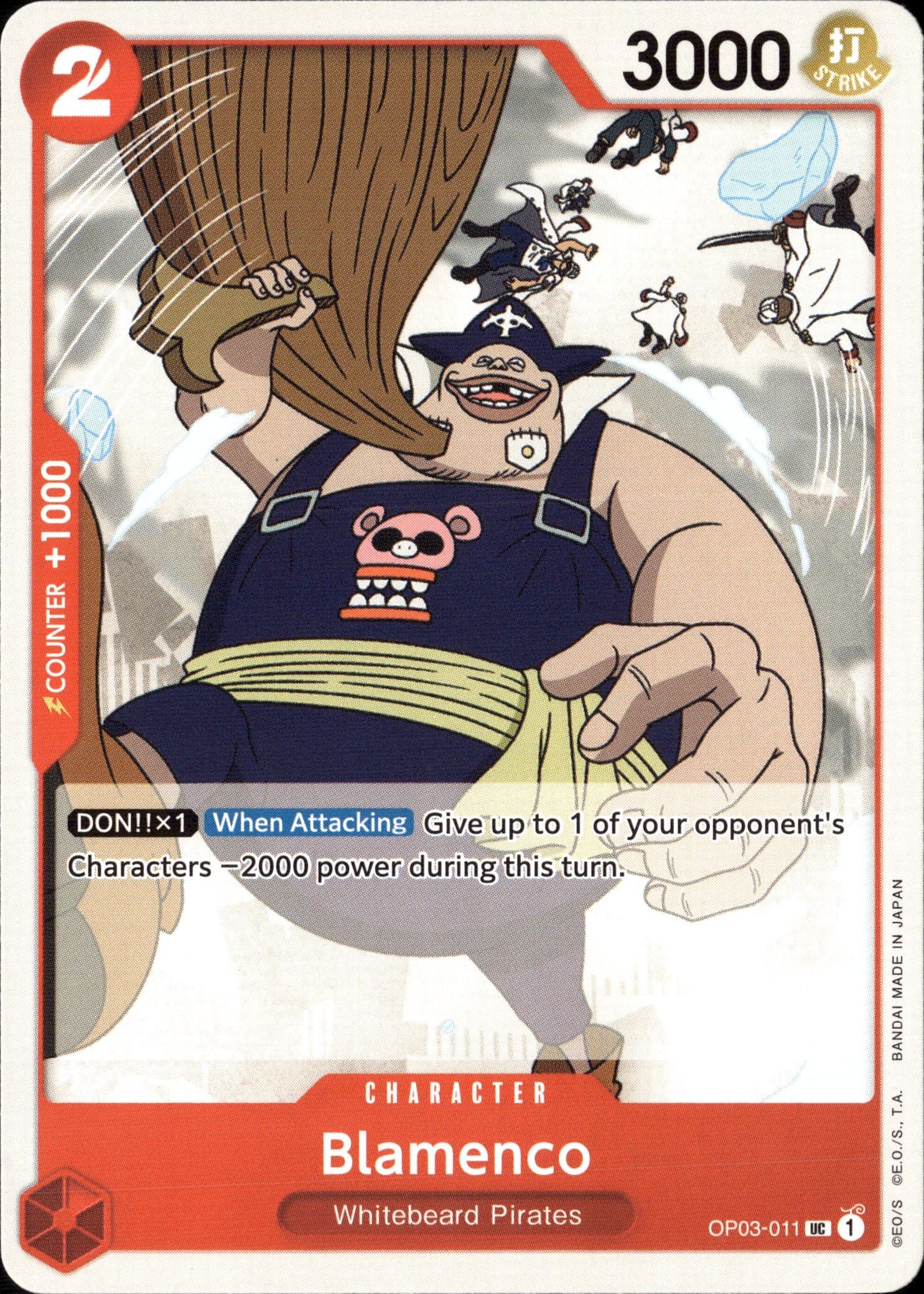 2023 One Piece Op03 En Blamenco graded slab
